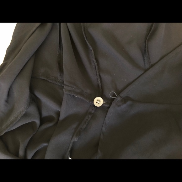 ❌Sold❌ Navy blue LOFT flutter sleeve wrap top - Picture 5 of 8